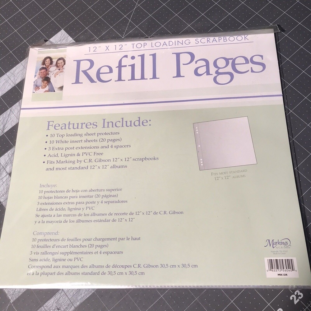 12 X 12‎ Scrapbook Top Loading Page Protectors 10 Sheets Clear